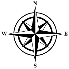 Compass Rose Decal Stickers Nautical Star Car Window Boat Trailer 22 Variations