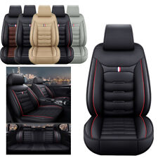 For Jeep Car Seat Covers 25-seats Deluxe Pu Leather Pad Protectors Full Set
