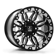 15 Axe Wheels Cerus Utv Bead-lock Gloss Black Milled 15x7 4x137 4x156 10mm Rim