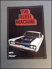 1970 American Motors Amc Rebel Machine Vintage Car Sales Brochure Catalog