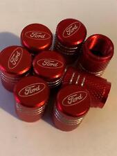 4 Red Ford Tire Valve Stem Caps For Car Truck Universal Fitting Free Ship