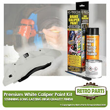 Premium White Brake Caliper Drum Paint Kit For Peugeot. Gloss Finish