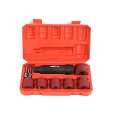 Wheel Stud Cleaner Tool Set To Remove Rust And Debris 14 Hex To 12 Square Dr