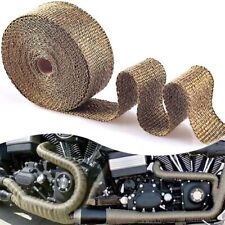 Titanium Motorcycle Exhaust Wrap Header Pipe Heat Insulation Roll 16ft