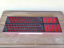 Snap-on Tools 2pc Foam Organizer Tray For 38 Drive Metric Sae Sockets Sets
