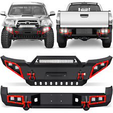 Front Rear Bumper For 2005-2015 Toyota Tacoma 2nd Gen Pickup Truck Wskid Plate