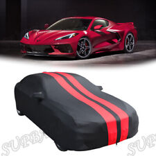 Satin Stretch Indoor Car Cover Dustproof Protect For Chevrolet-corvette-c8
