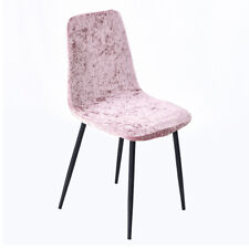 Crushed Velvet Slip Covers Stretch Dining Armless Shell Chair Seat Covers Party