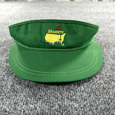 Vintage Masters Hat Visor Green Union Made In Usa Adjustable Strap