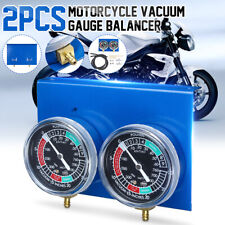 2 Motorcycle Carburetor Vacuum Gauge Balancer Synchronizer Fits For 2-cylinder