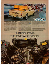 Toyota Diesel Pickup Truck Jdm 1981 Vintage Print Ad Original Man Cave Decor