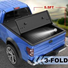 Hard Truck Tonneau Cover For 2007-2024 Toyota Tundra 5.5ft Short Bed Tri Fold