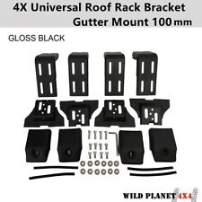 Roof Rack Brackets Universal 10mm 2 Pair For Rain Gutter Mounts Short Length 4wd