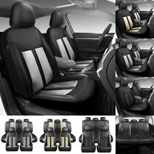 For Jeep Leather Car Seat Covers 5-seats Front Rear Protector Waterproof Cushion