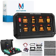 Mictuning Rgb 8 Gang Switch Panel Dimmable Led Light Bar Relay System Marine Boa