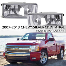 For 2007 2008 2009 2010-2013 Chevy Silverado Tahoe Clear Bumper Fog Lights Lamps