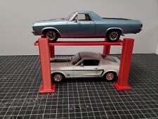 118th Scale Silk Red 4 Post Car Lift For Garage Diorama Or Show Case 118th