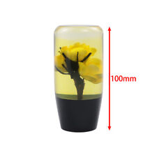 Vip 10cm Jdm Clear Real Flowers Manual Gear Stick Shift Knob Lever Shifter