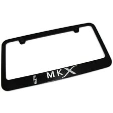 Lincoln Mkx License Plate Frame Number Tag Engraved Black Powder Coated Zinc