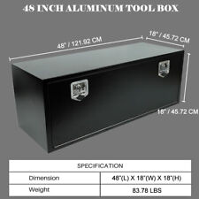 48 X 18 X 18 Black Iron Underbody Truck Storage Tool Box Wlock