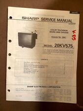 Original Sharp Service Manual For Tvs - Televisions Select One