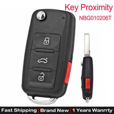For Volkswagen 4 Button Remote Flip Smart Key Proximity Nbg010206t 5k0837202ak