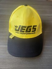 Jegs Hat High Performance Auto Parts Yellow Black Strapback Ball Cap