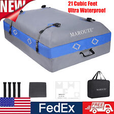 21 Cubic Ft. Rooftop Bag Cargo Carrier Waterproof For All Car Withwithout Rack
