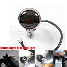 Motorcycle Bates Style Vintage Mini Led Brake Stop Tail Light Smoke Lens Lamp