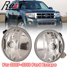 For 2007-2012 Ford Escape Fog Lights Bumper Driving Lamps Replacement Clear Lens