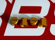4 Real Bbs Logo Gold Metal Valve Stem Caps 58072005