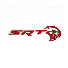 1x Oem Hollow Hellcat Emblem 3d Srt Decal Nameplate Badge For Red New