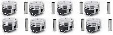 Silvolite Ford 302 Pistons Ring Kit Flat Top Coated Pistons .030