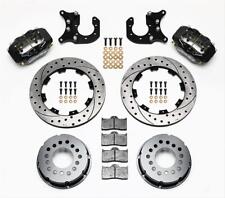 Wilwood Disc Brakes Rear Cross-drilled Rotors 4-piston Calipers Ford 8.8 Kit