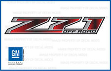 2 - Z71 Off Road Chevy Silverado 14-18 Decals Stickers Fade Black Red Grblkrd