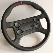 Steering Wheel Oem Vw Leather Golf Jetta Scirocco Mk1 Mk2 Red Gti Style 77-88