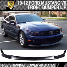 Fits 10-12 Ford Mustang V6 Front Bumper Lip Spoiler S Style Pu