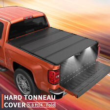 5.8ft Hard Tonneau Cover For 2007-2013 Chevy Silverado Gmc Sierra 1500 4-fold