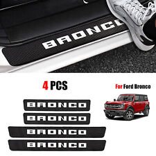 4x For Ford Bronco Accessories Truck Car Door Sill Plate Step Threshold Cover J5