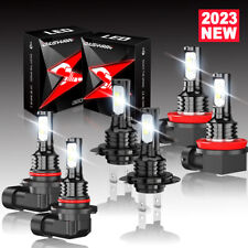 For Mazda 3 2004-2006 Combo Led Headlight Bulbs High Low Beam Fog Light Kit 6x