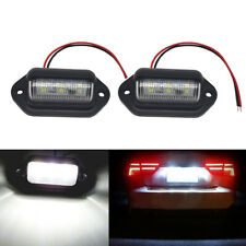 2pcs Car Trailers Trucks Accessories 6led Lights For Number License Plate Lamp