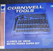 Cornwell Tools Tsmi243ss 43 Piece 38 Drive Metric Super Set Brand New