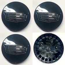 4pcs Of 2015-2020 Escalade Esv Wheel Center Cap Cadillac Black Crest Logo 67mm