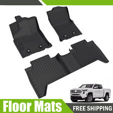 3d Tpe All-weather Floor Mats Liners For 2018-2023 2024 Toyota Tacoma Double Cab