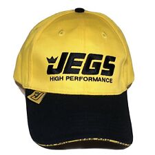 Jegs High Performance Auto Parts Car Automobile Yellow Snapback Hat Cap
