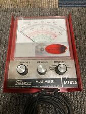 Snap-on Vintage Mt-826 Multimeter Ohm Volts Dwell Rpm Multimeter