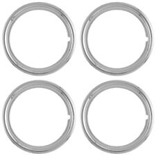 Set Of 4 13 Chrome Wheel Trim Rings Beauty Rim Ring Glamour Bands Steel Rims