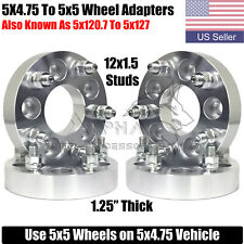 4pc 5x4.75 To 5x5 Wheel Adapters Spacers 1.25 For Chevy Camaro Covette S10