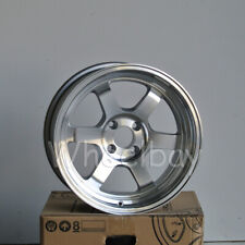 On Sale 4 Pcs Rota Wheel Grid V 16x8 4x100 20 Full Polish Silver