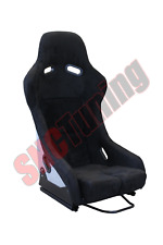 Snc Vs3 Bucket Fixed Back Racing Seat Black Suede Silver Sparkle Shell Large